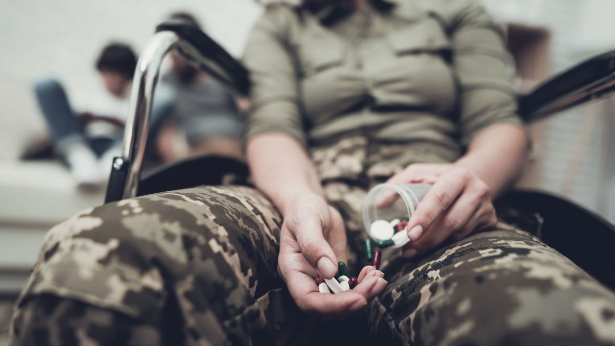 veteran addicted to substance